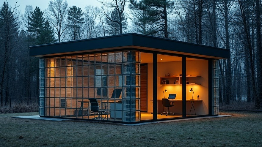 Innovative Glass-Brick House Redefines Remote Workspace Comfort