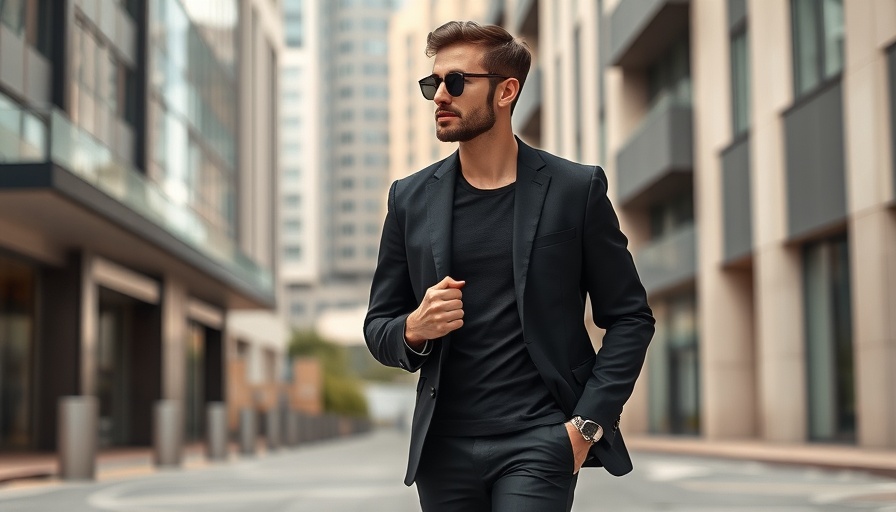 Man wearing a black blazer outdoors, showcasing style tips.