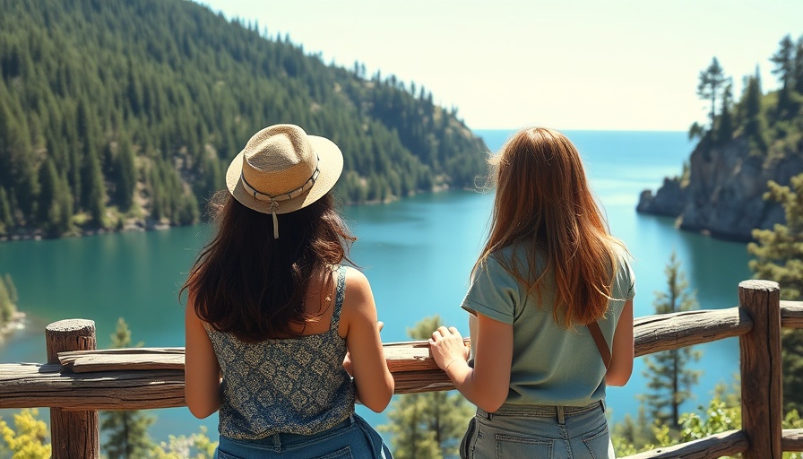 Women enjoying outdoor adventures in Mooresville, NC with scenic view.