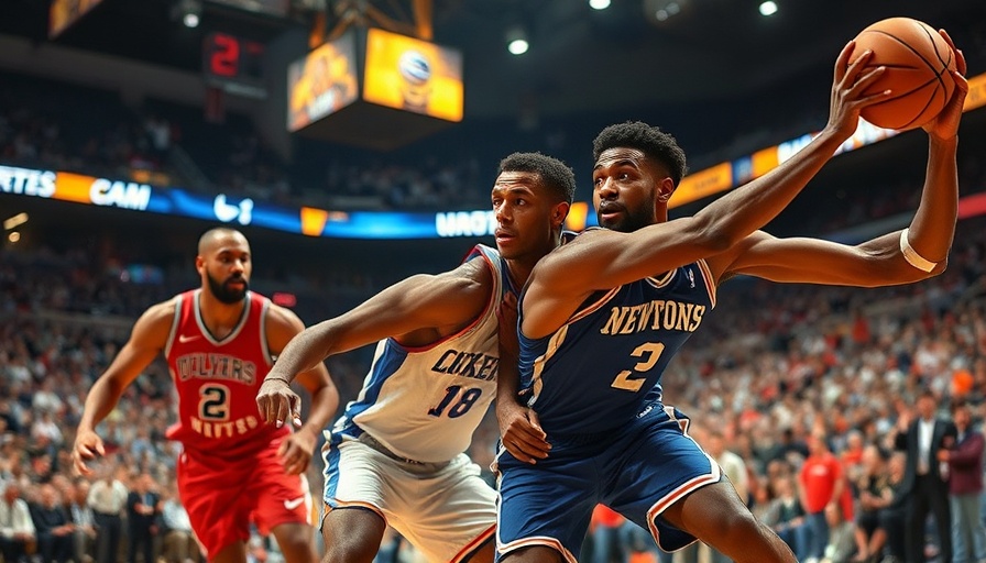 Intense SEC basketball game showing March Madness dominance with players in action.