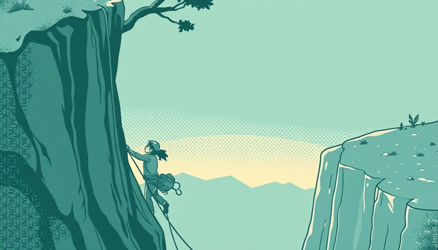 Illustration showing how to make a ladder from tubular webbing.