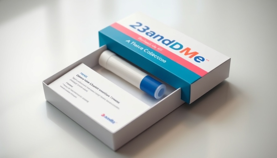 23andMe DNA kit on table, highlighting bankruptcy concerns.