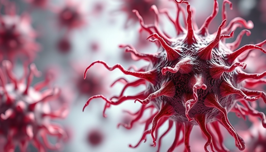 Illustration of cancer cells showing resistance mechanisms.