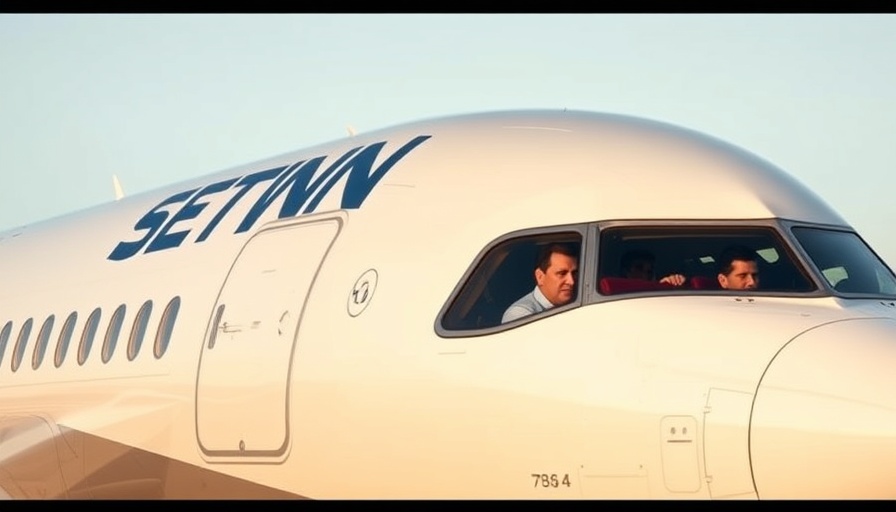 Passengers on Boeing 767-300 looking out windows, TPS for Venezuelans.