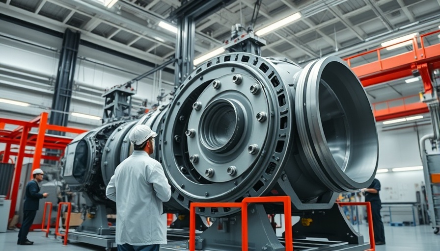 Industrial laboratory with scientist and fusion equipment for commercial power.