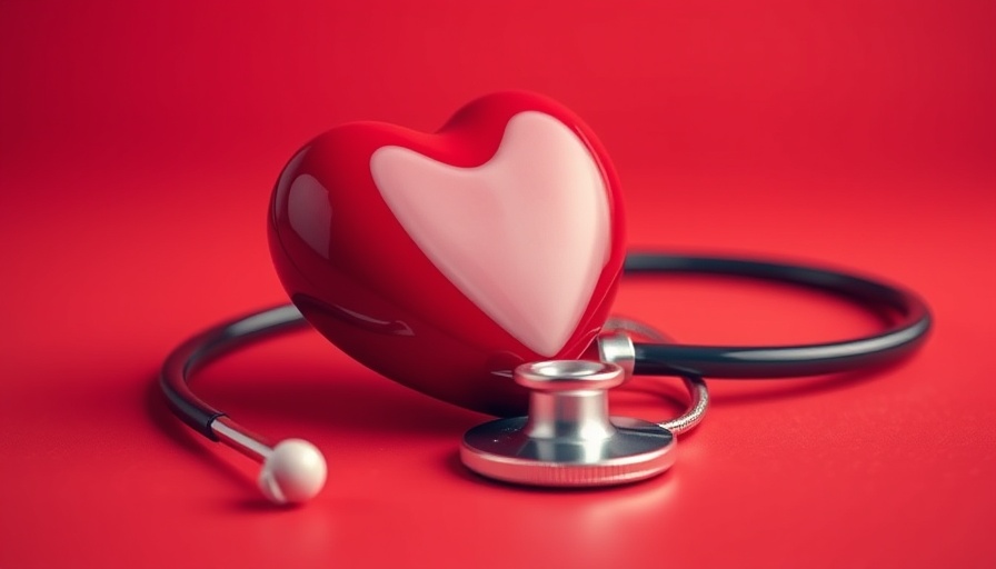 Heart with stethoscope symbolizes cardiovascular risks in low-carb diets.