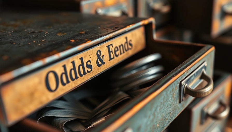 Rustic drawer labeled 'Odds & Ends' representing mens personal growth.