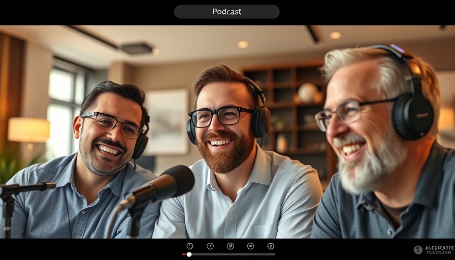 Men discussing on podcast video call about leg exercises for mass building.