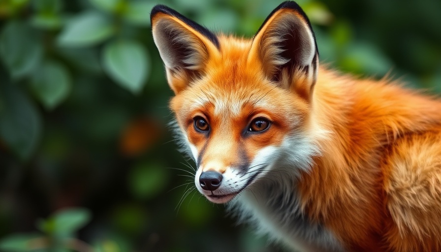 Curious fox in forest highlighting rising fox tapeworm threat.