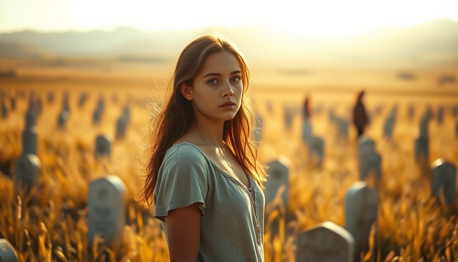 The Last of Us themes of revenge illustrated by a thoughtful young woman in a field.