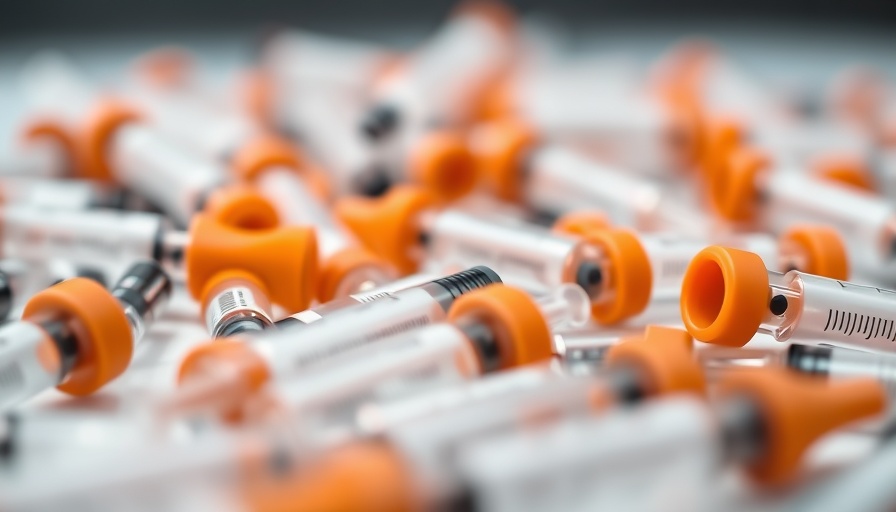 Close-up of syringes for seasonal COVID shots.
