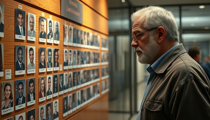Gun violence memorial exhibit review by a mature man.