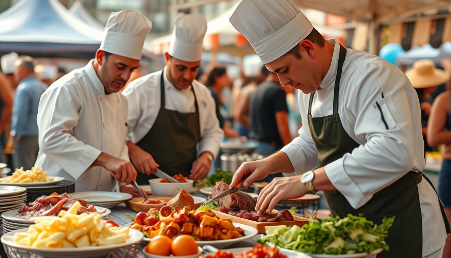 Chefs at Taste of Alpharetta 2025 preparing gourmet dishes.