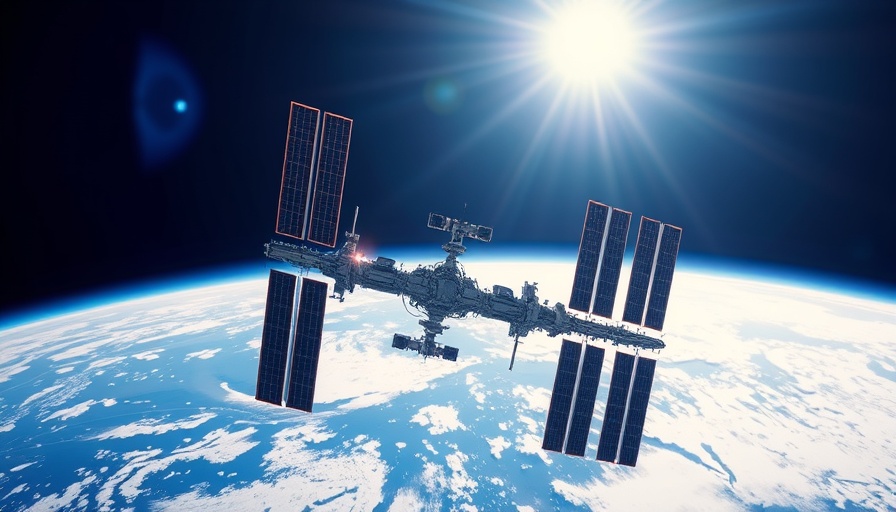 NASA budget cuts impacting ISS operations with Earth view.