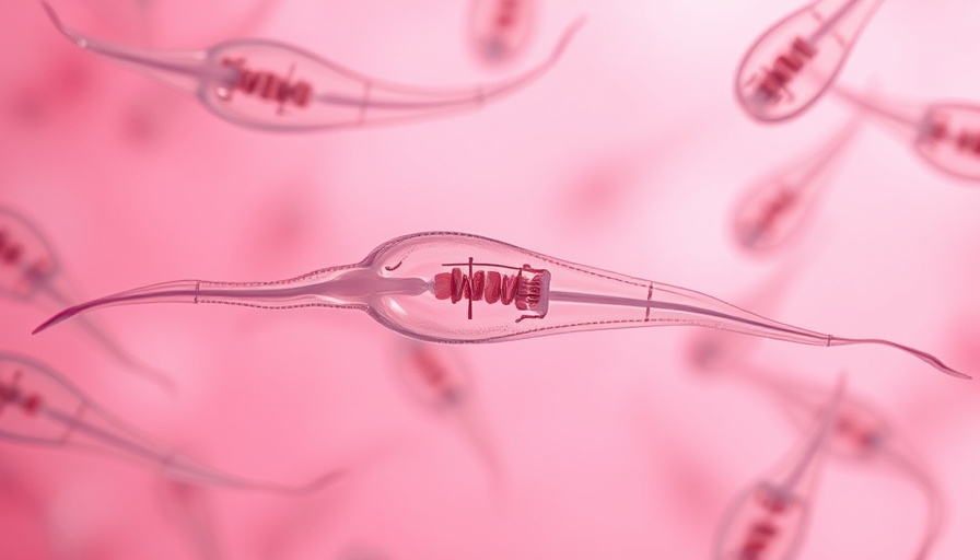 Microscopic view illustrating low phosphate levels and male infertility.