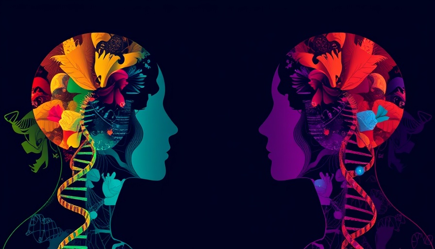 Colorful profiles symbolize how upbringing and genetics shape success