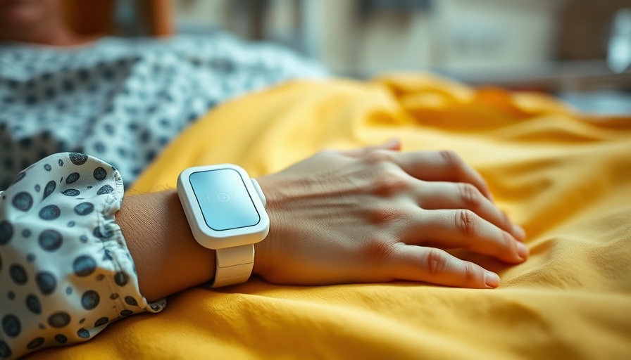 Patient's hand with sensor in hospital bed for takotsubo cardiomyopathy.