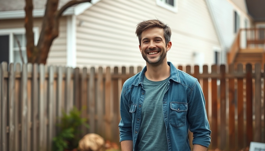 Bilmuri music fitness lifestyle: Smiling individual in backyard