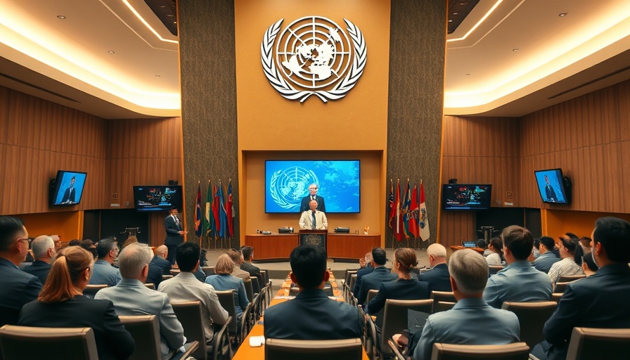 International conference at WHO with speaker addressing delegates, China pledges $500M.