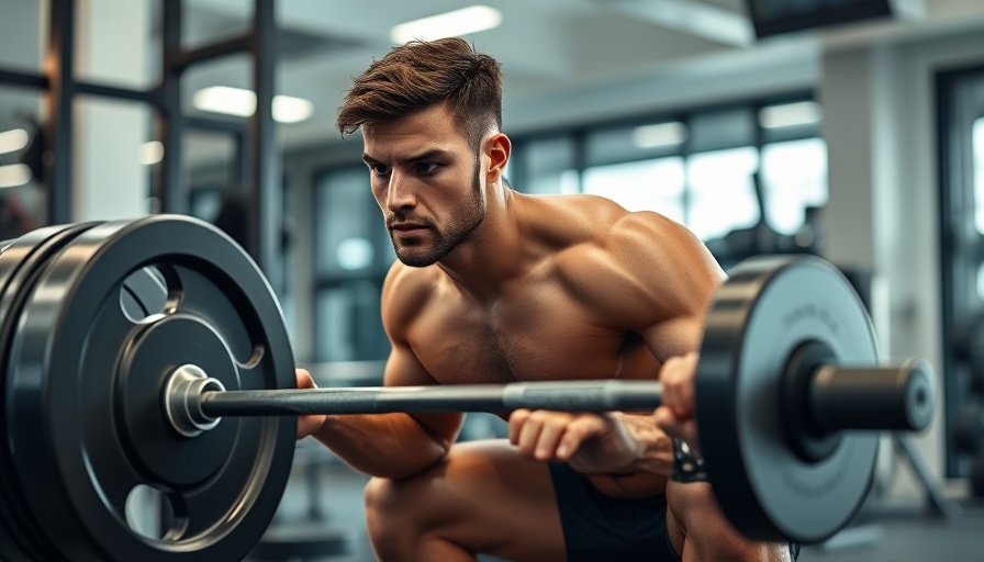 Ryan Terry's leg workout demonstrated by an athletic man in a gym