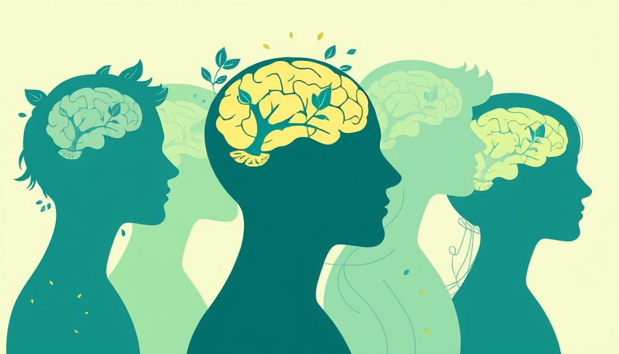 Abstract profiles with brains highlight mild winter temperatures' mental health benefits.