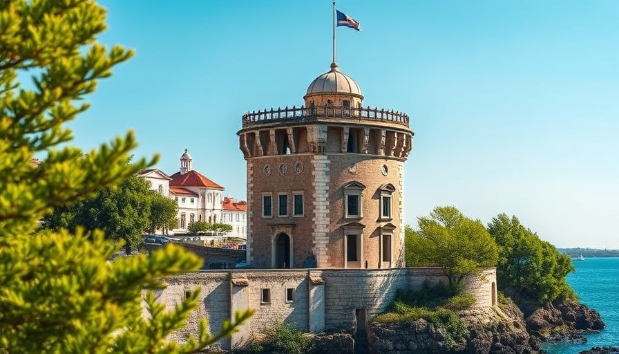 Beautiful coastal view of a historic tower near Atlanta vacations.