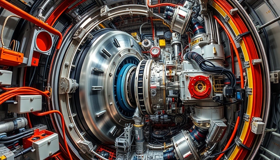 Detailed view of LHC interior showing quantum interference setup.