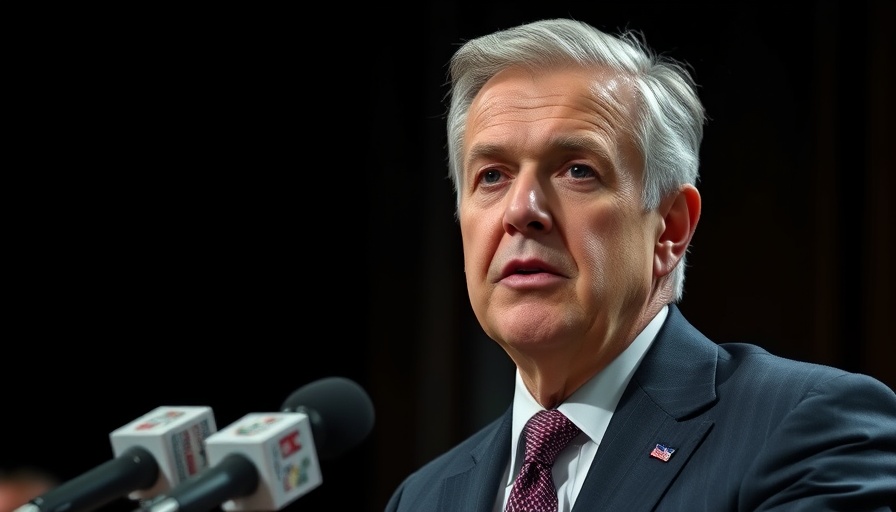 Gray-haired speaker addresses Canada US trade talks resumption.