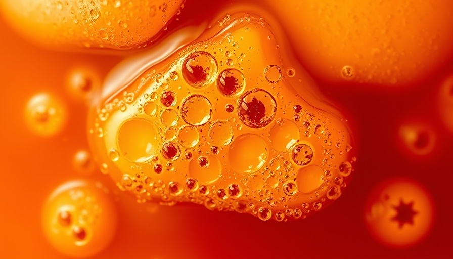 Close-up of kombucha fermentation showing bubbles and SCOBY.