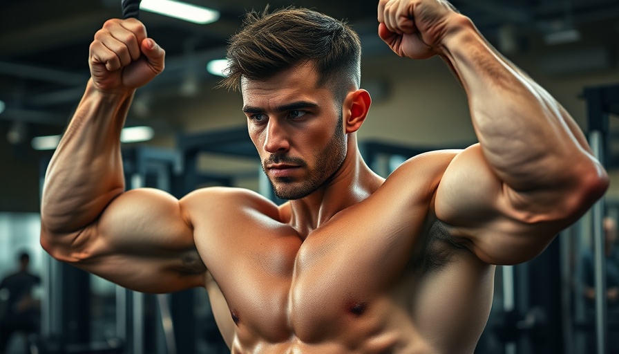 Intense chest workout routine with cable fly and muscle flexing.