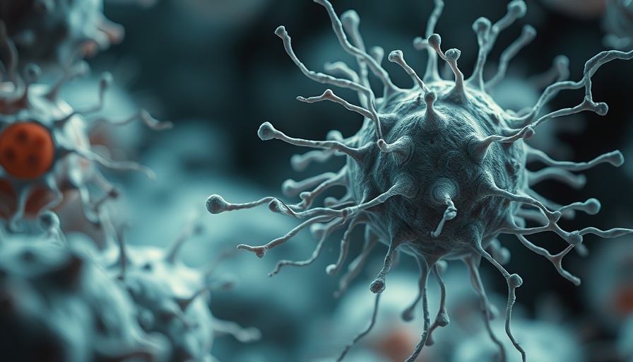 Macro depiction of cancer cells spreading related to survival rates for men with low-risk prostate cancer.