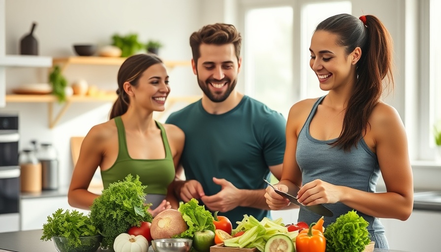 Couple preparing Mediterranean salad highlighting gender gaps in eating.
