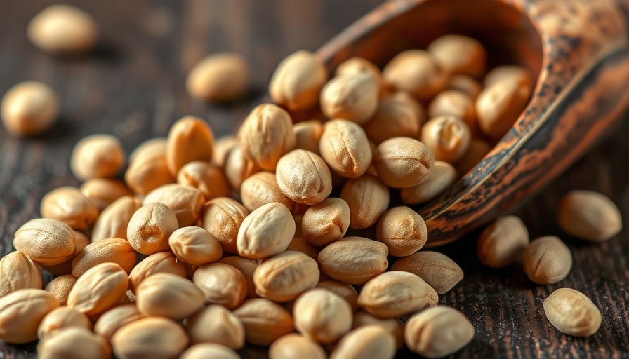 Close-up of pine nuts on a wooden spoon, Pine Mouth Syndrome