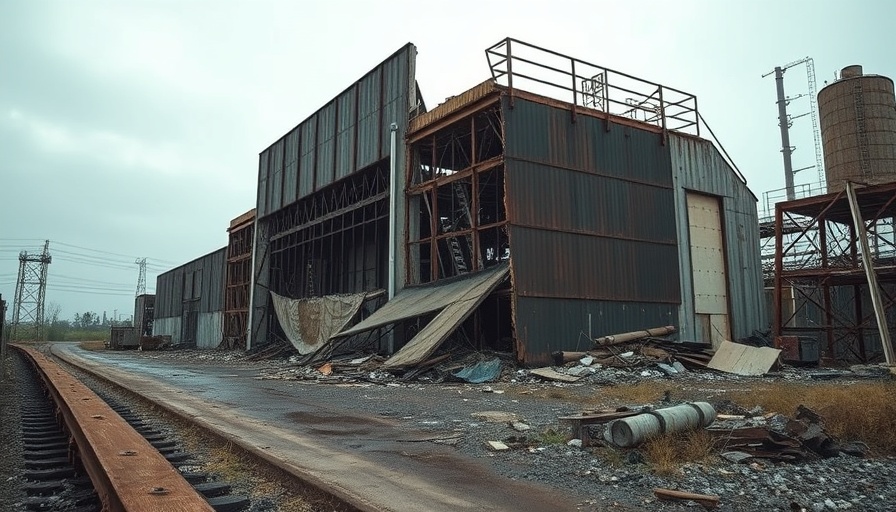 Severe damage to industrial building highlights America's drug supply chain vulnerabilities.