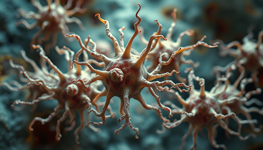 AI detects early prostate cancer: detailed cancer cells illustration.