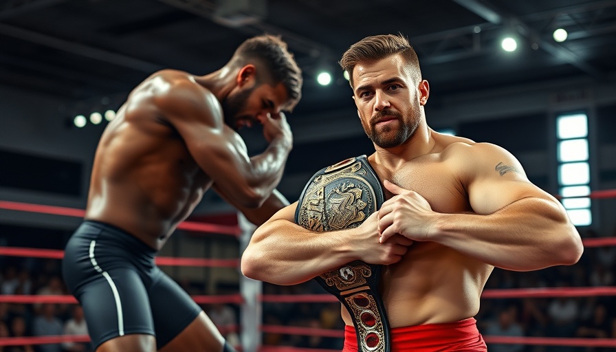 Professional wrestler adhering to safety protocols.