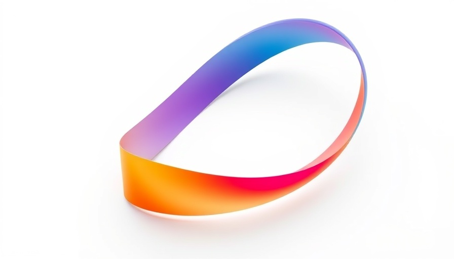 Colorful gradient ribbon symbolizing Microsoft AI independence from OpenAI