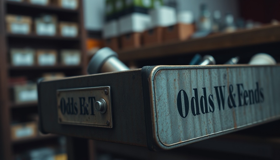 Close-up of an 'Odds & Ends' drawer, symbolizing men's personal growth.