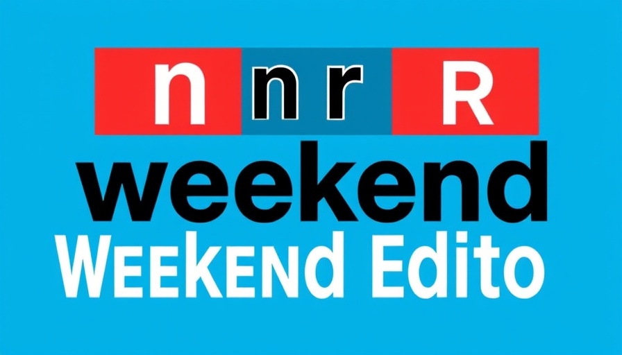 NPR Weekend Edition logo on blue background