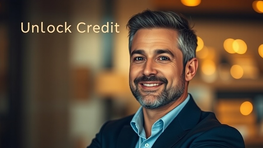 Business owner unlocking credit potential with optimism and professionalism.