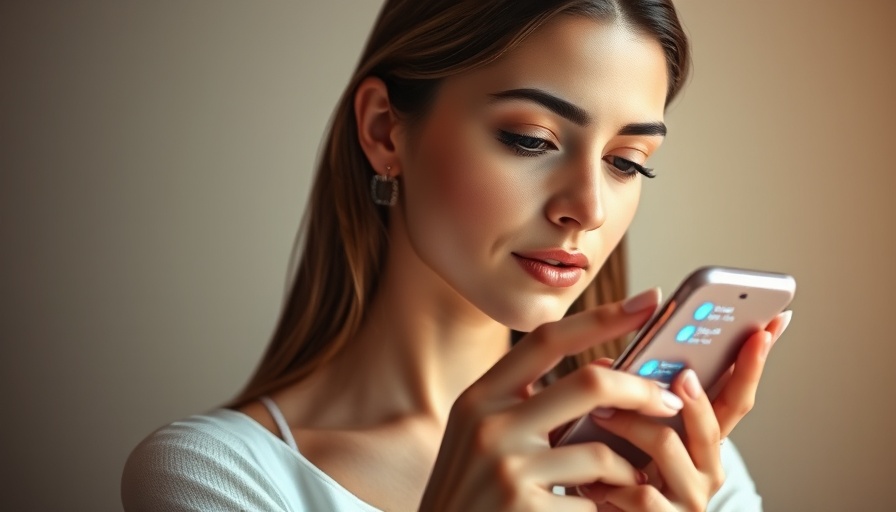 Invest in AI concept: woman engages with next-gen chatbot.