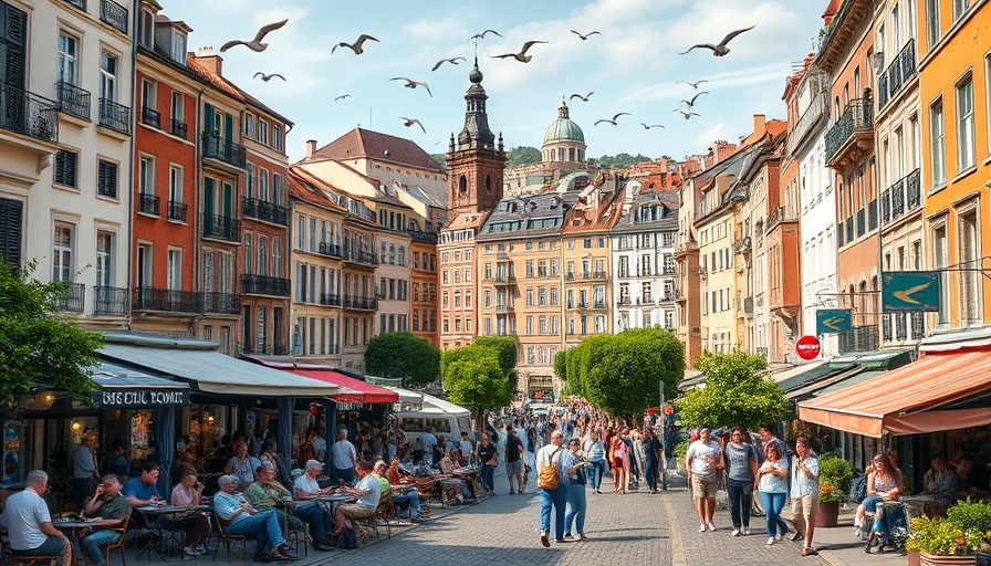 Vibrant European city perfect for expats with modern and historical architecture.