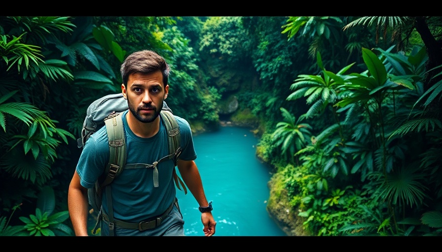 Traveler exploring lush rainforest in Costa Rica, vibrant greenery.