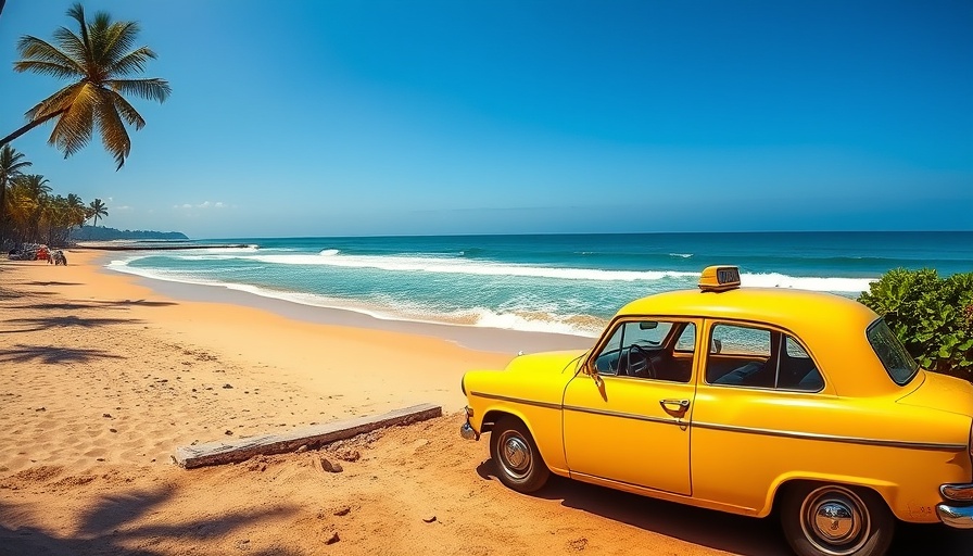 Vintage yellow taxi near Goa beach, Goa taxi mafia.