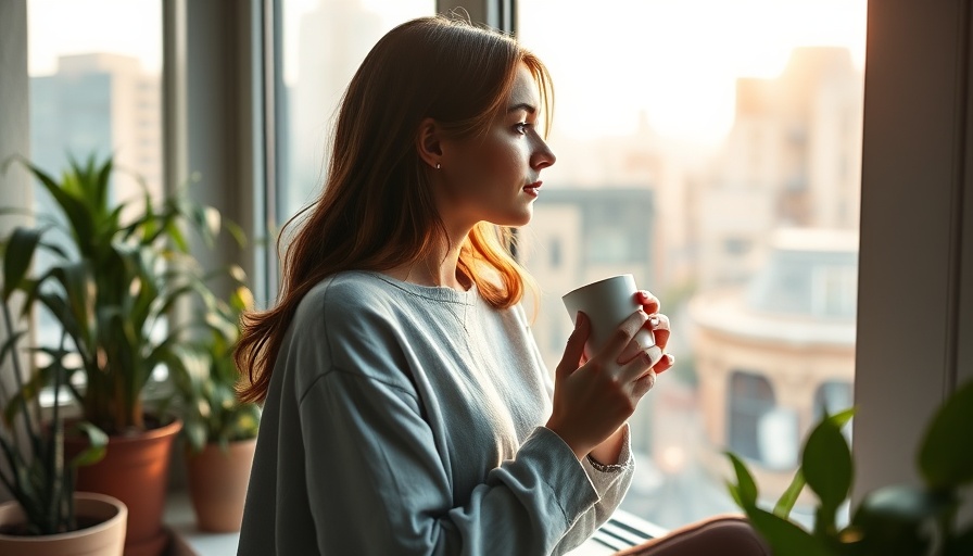 Thoughtful woman looking out window, replacement window costs context.