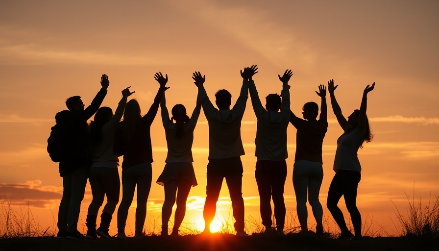 Silhouetted friends enjoying sunset, best communities for digital nomads.