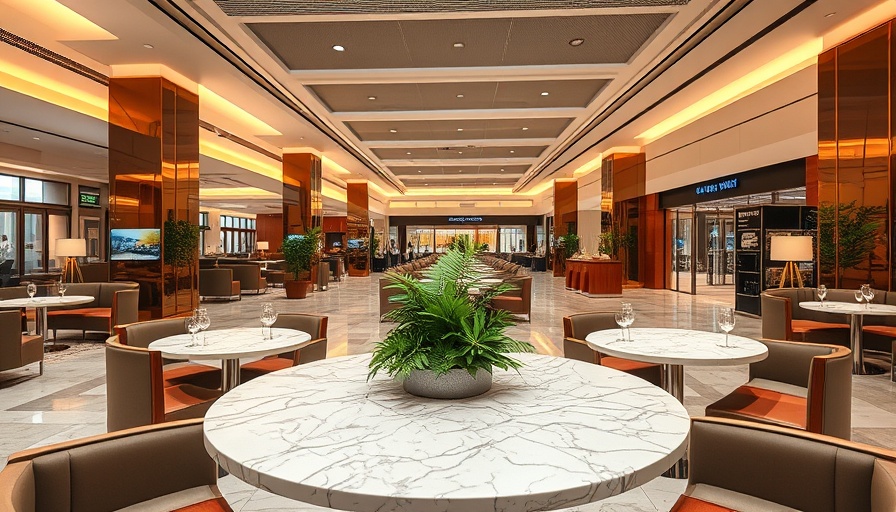 Modern Capital One Lounge at JFK with elegant seating and decor.