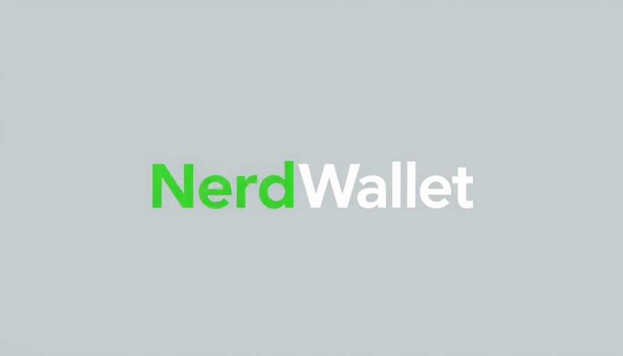 NerdWallet logo in green on grey background