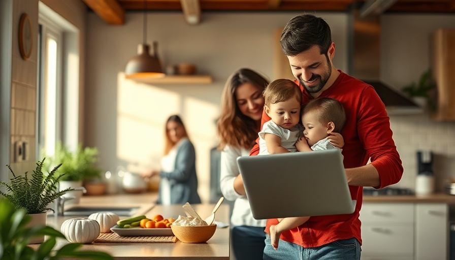 Father and child in kitchen exploring treasury bills investment