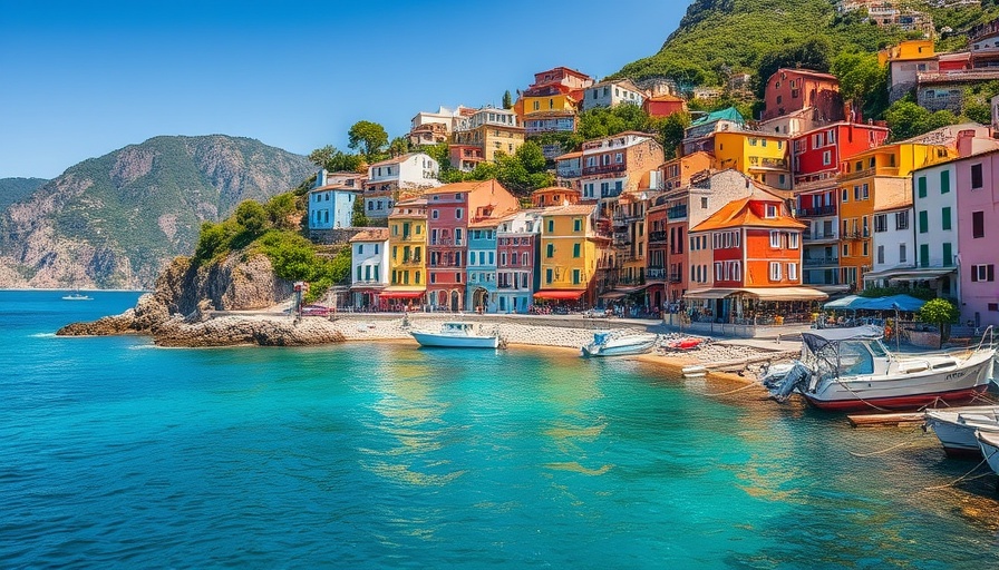 Scenic Greece village by the sea for digital nomads.